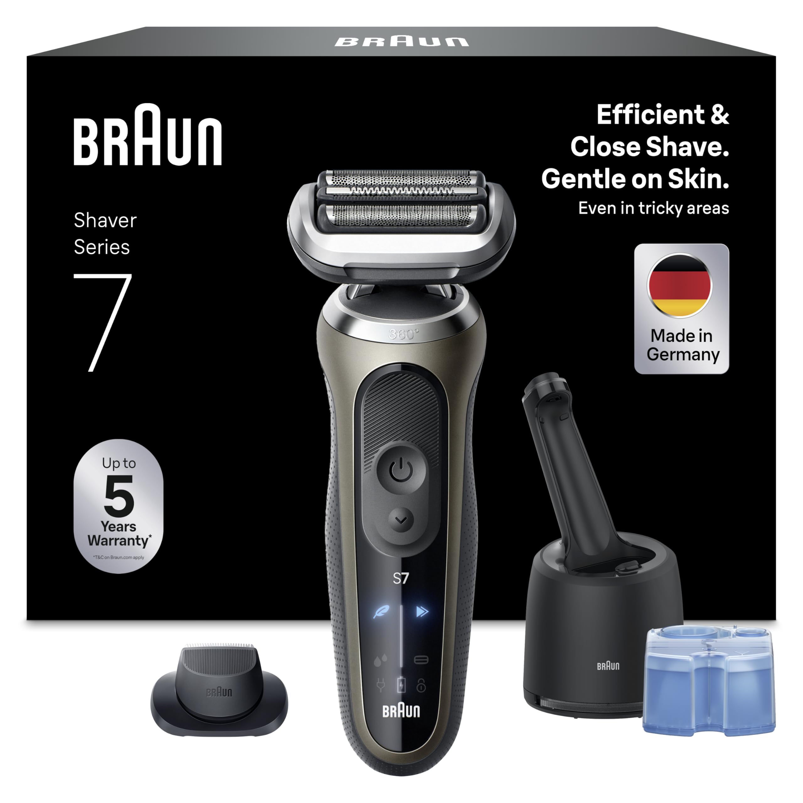 Series 7 Elektrorasierer Herren, Rasierapparat mit 60 Min. Akkulaufzeit, 72-C7200cc, Gold