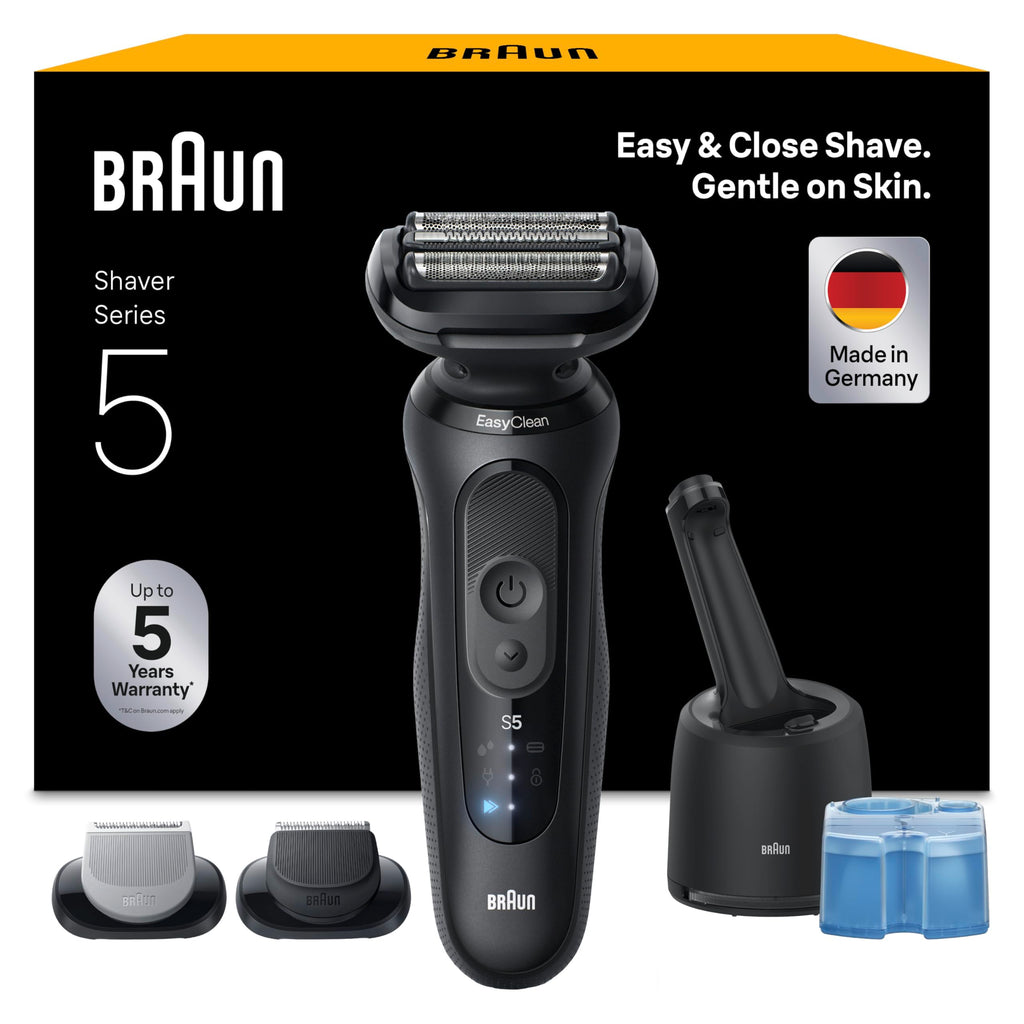 Series 5 Elektrorasierer Herren, Rasierapparat mit 50 Min. Akku, 52-N7650cc, Schwarz