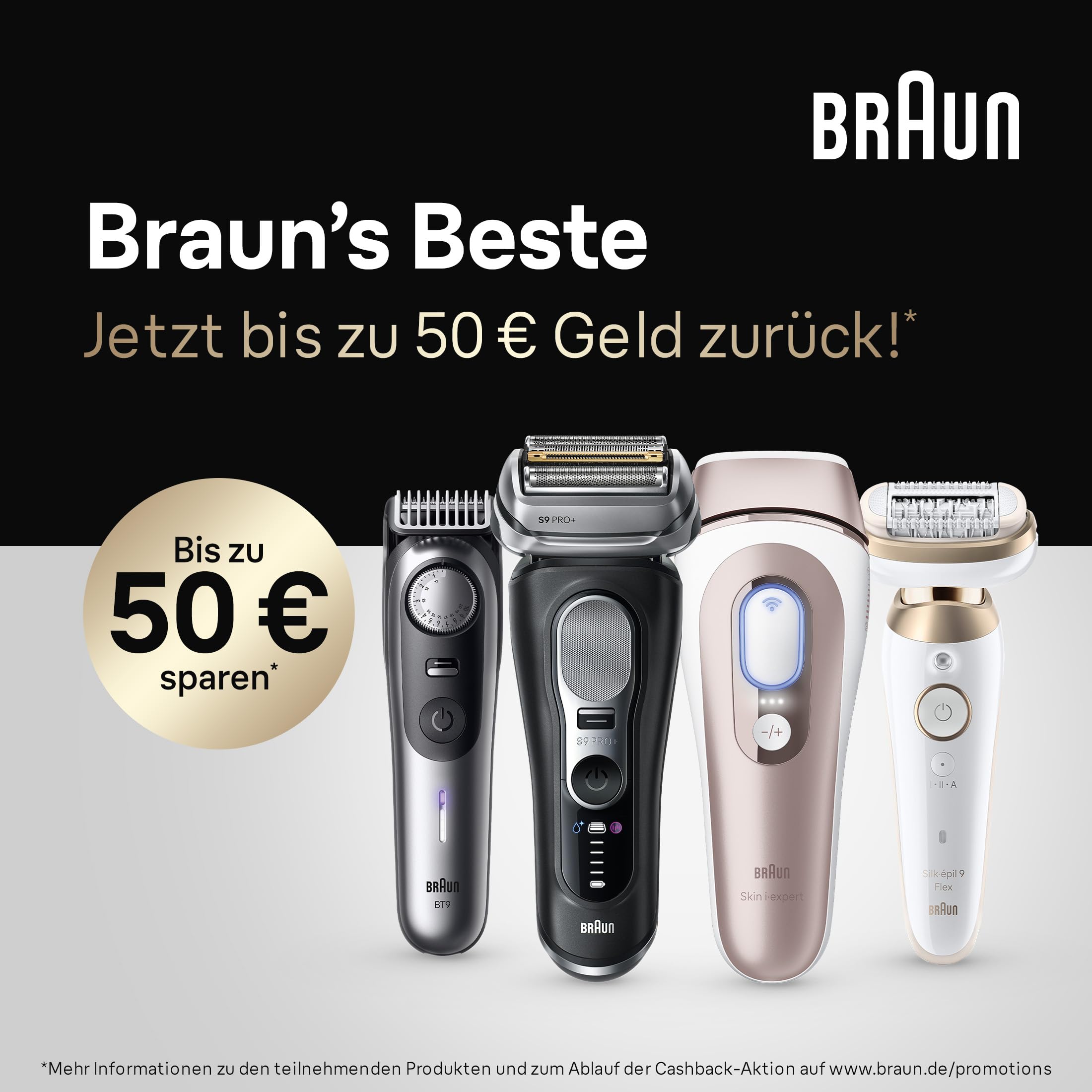 Series 9 Pro Premium Elektrorasierer mit 4+1 Scherkopf, Rasierer Herren Elektrisch, 9486cc, chrom