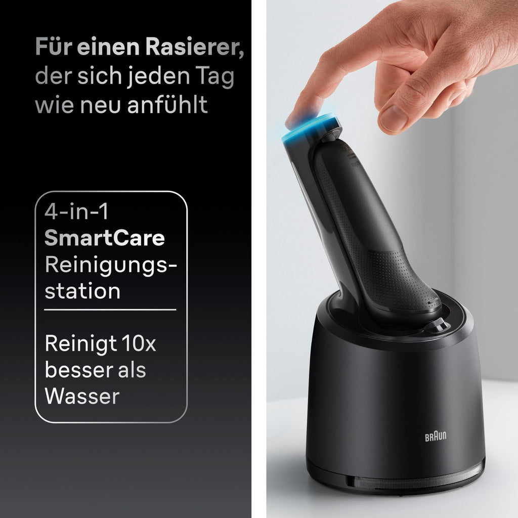 Series 7 Rasierer Herren Elektrisch, Elektrorasierer, 60 Min. Akku, Rasierapparat, N7200cce, Schwarz
