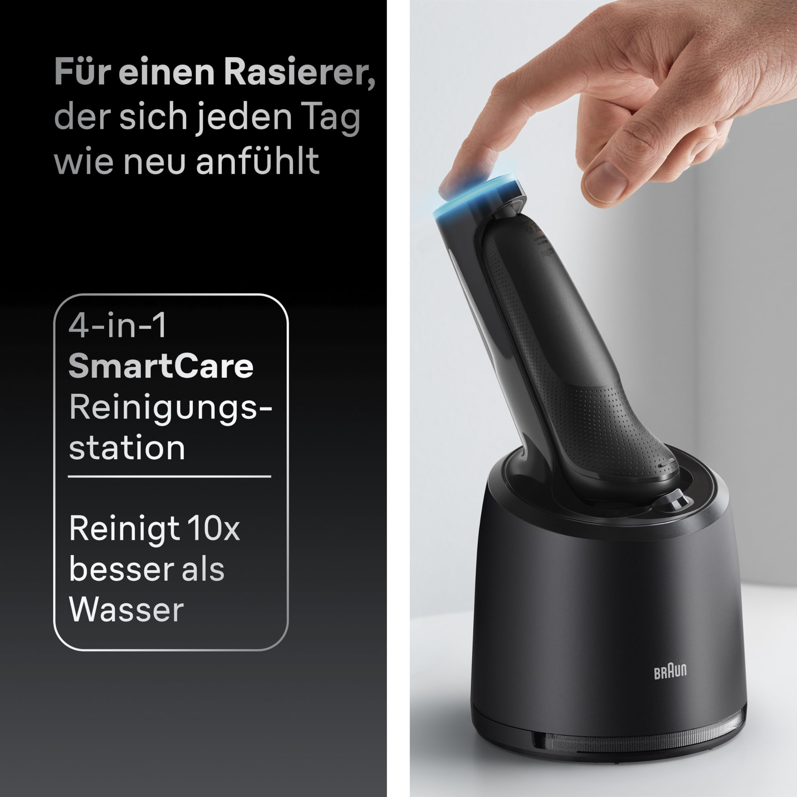 Series 7 Rasierer Herren Elektrisch, Elektrorasierer, 60 Min. Akku, Rasierapparat, N7200cce, Schwarz