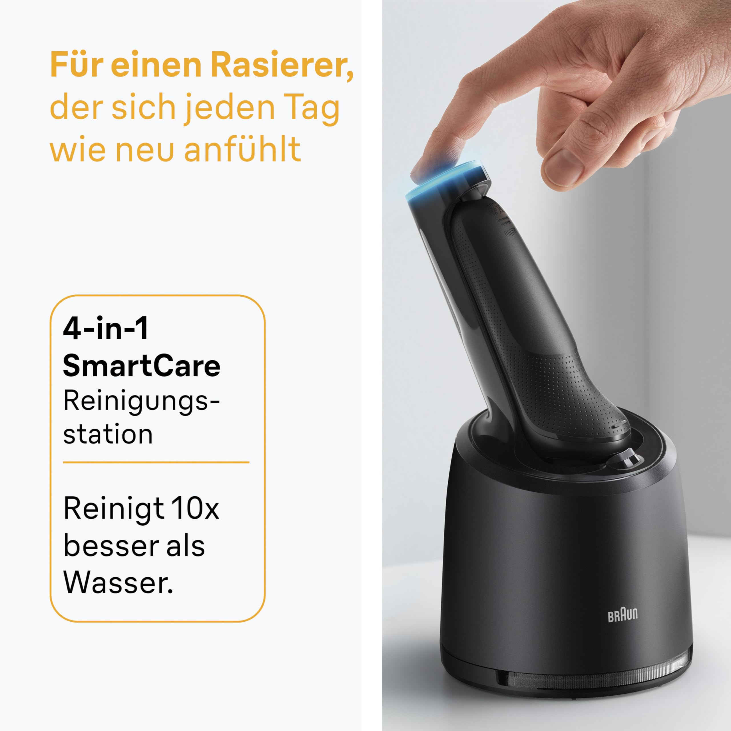 Series 5 Elektrorasierer Herren, Rasierapparat mit 50 Min. Akku, 52-N7650cc, Schwarz