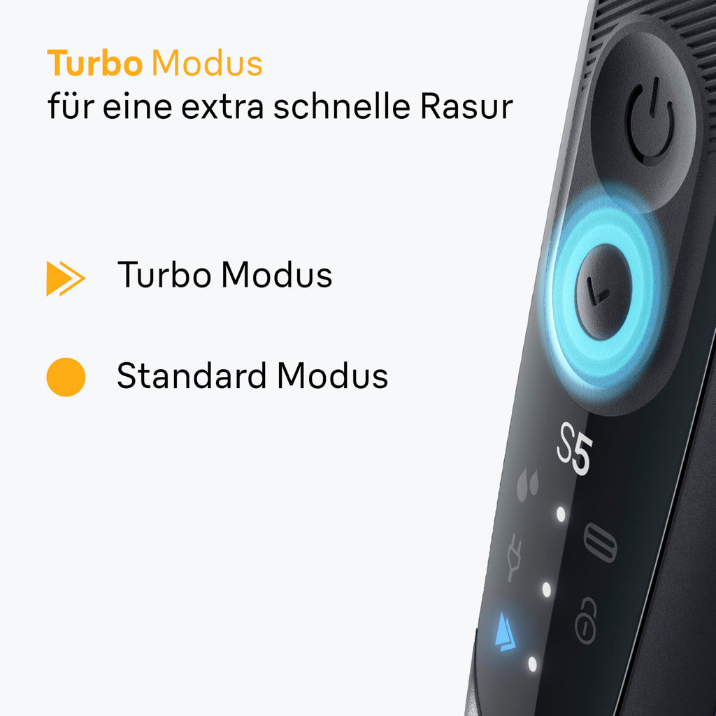 Series 5 Elektrorasierer Herren, Rasierapparat mit 50 Min. Akku, 52-N7650cc, Schwarz