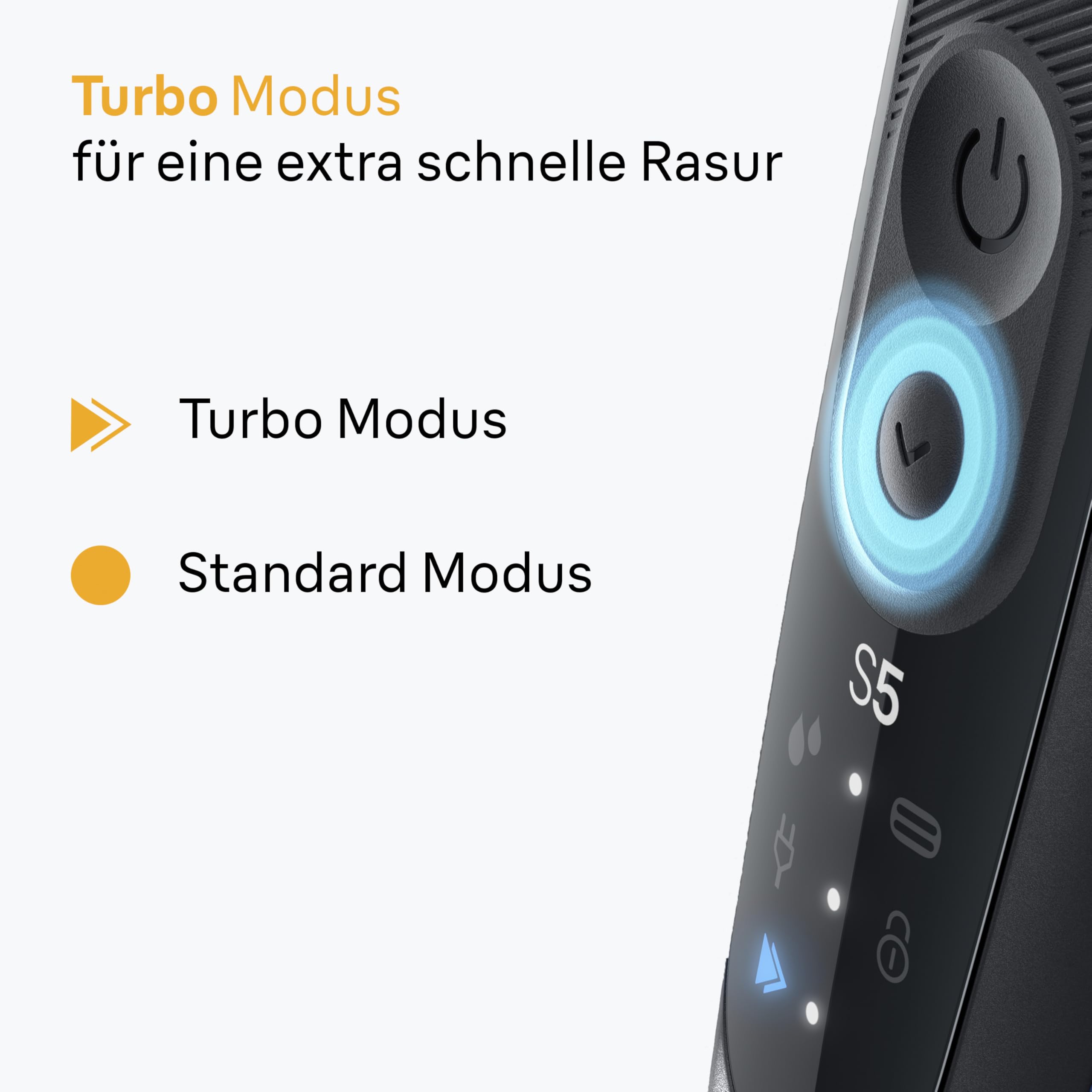 Series 5 Elektrorasierer Herren, Rasierapparat mit 50 Min. Akku, 52-N7650cc, Schwarz