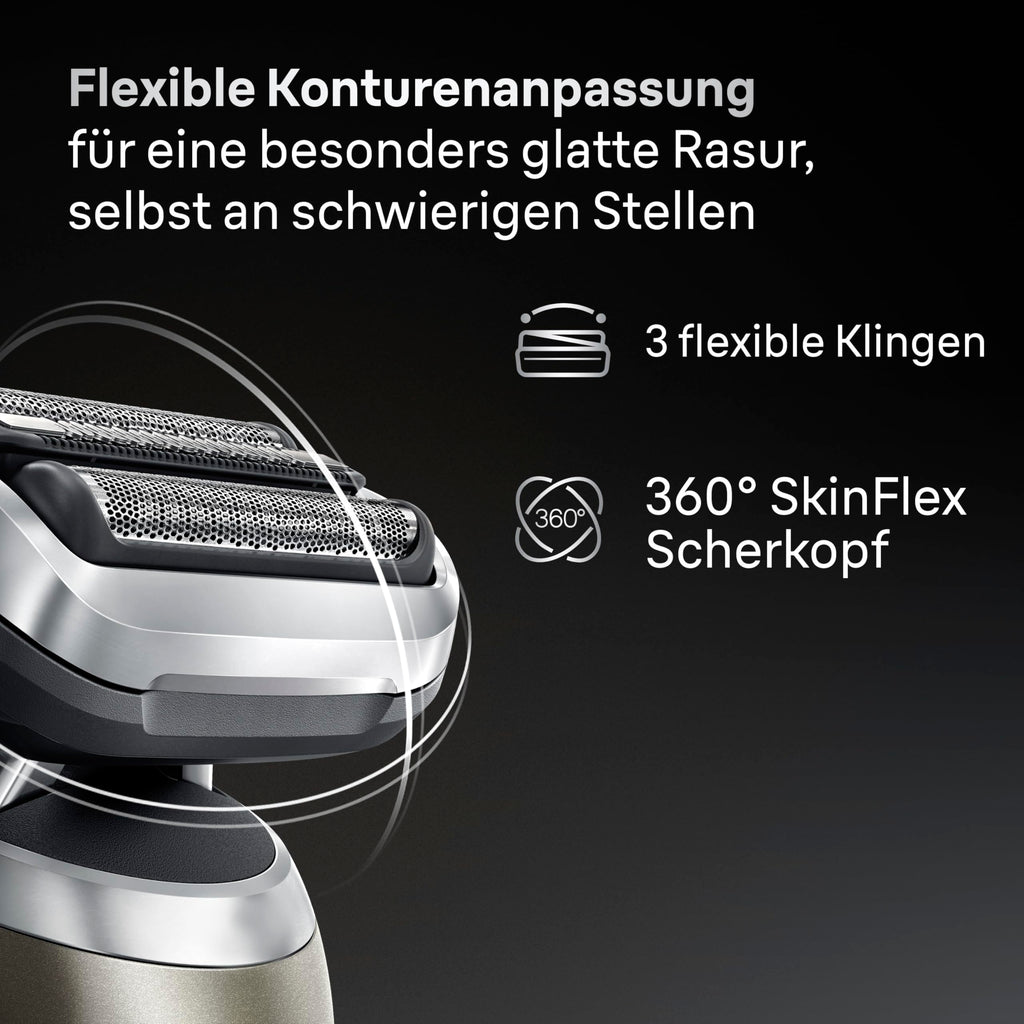 Series 7 Rasierer Herren Elektrisch, Elektrorasierer, 60 Min. Akku, 4in1 SmartCare Center, 72-C7650cc, Gold