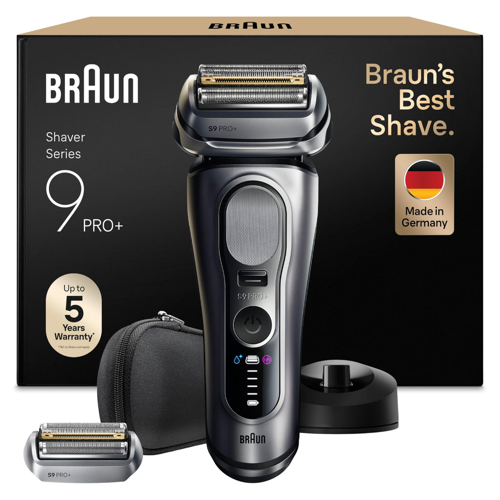 Series 9 PRO+ Elektrorasierer Herren, 5+1 Ultradünne Präzisionsklingen, Pro-SensoAdapt, 9617psi, Silber