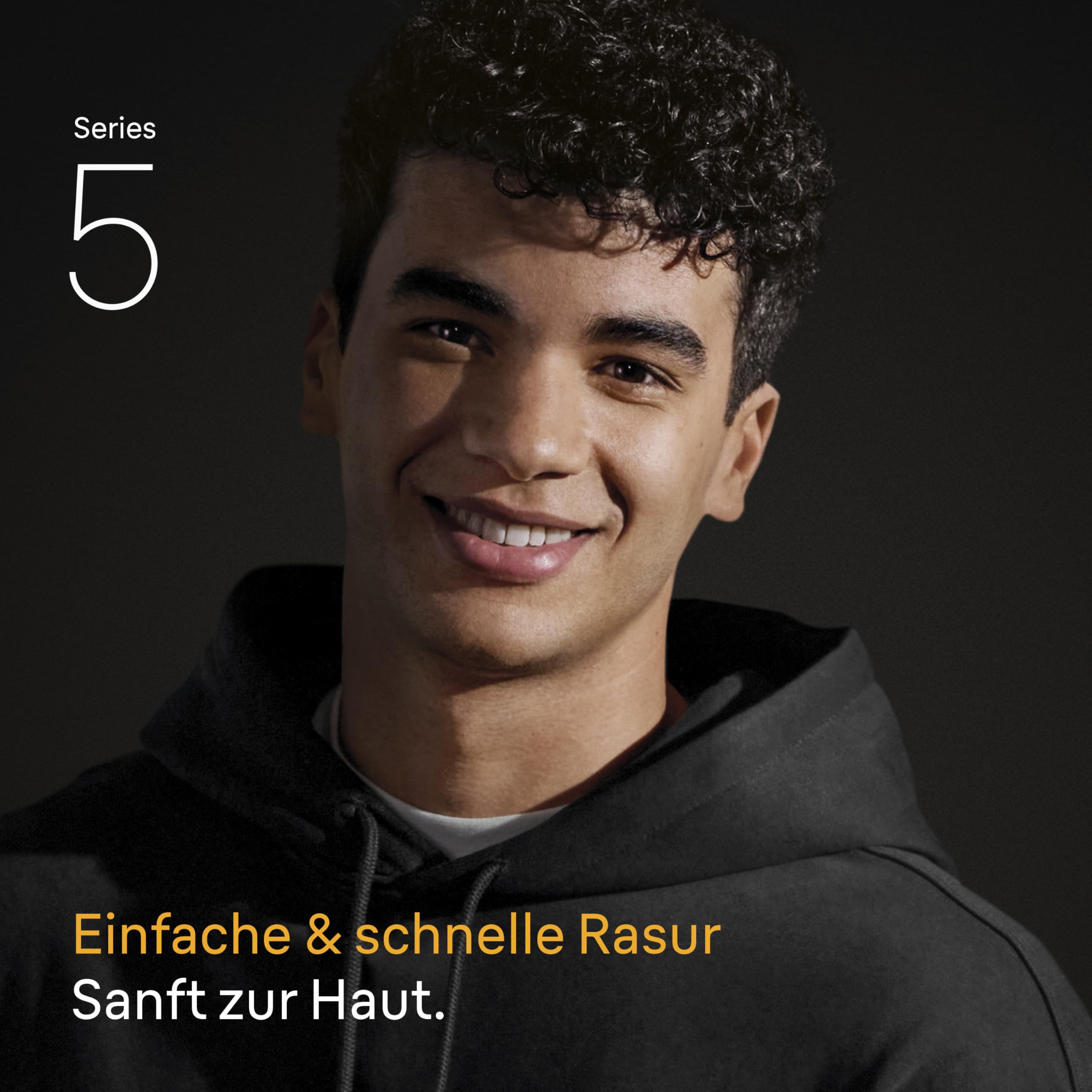 Series 5 Elektrorasierer Herren, Rasierapparat mit 50 Min. Akku, 52-N7650cc, Schwarz