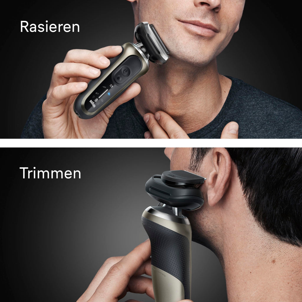 Series 7 Glatzen Rasierer Herren, Elektrorasierer für Nass Trockenrasur und Glatzenrasierer, Gold