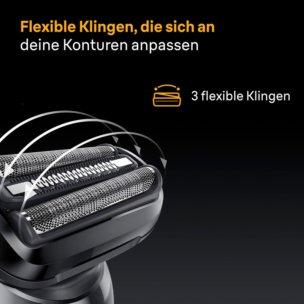 Series 5 Elektrorasierer Herren, Rasierapparat mit 50 Min. Akku, 52-N7650cc, Schwarz