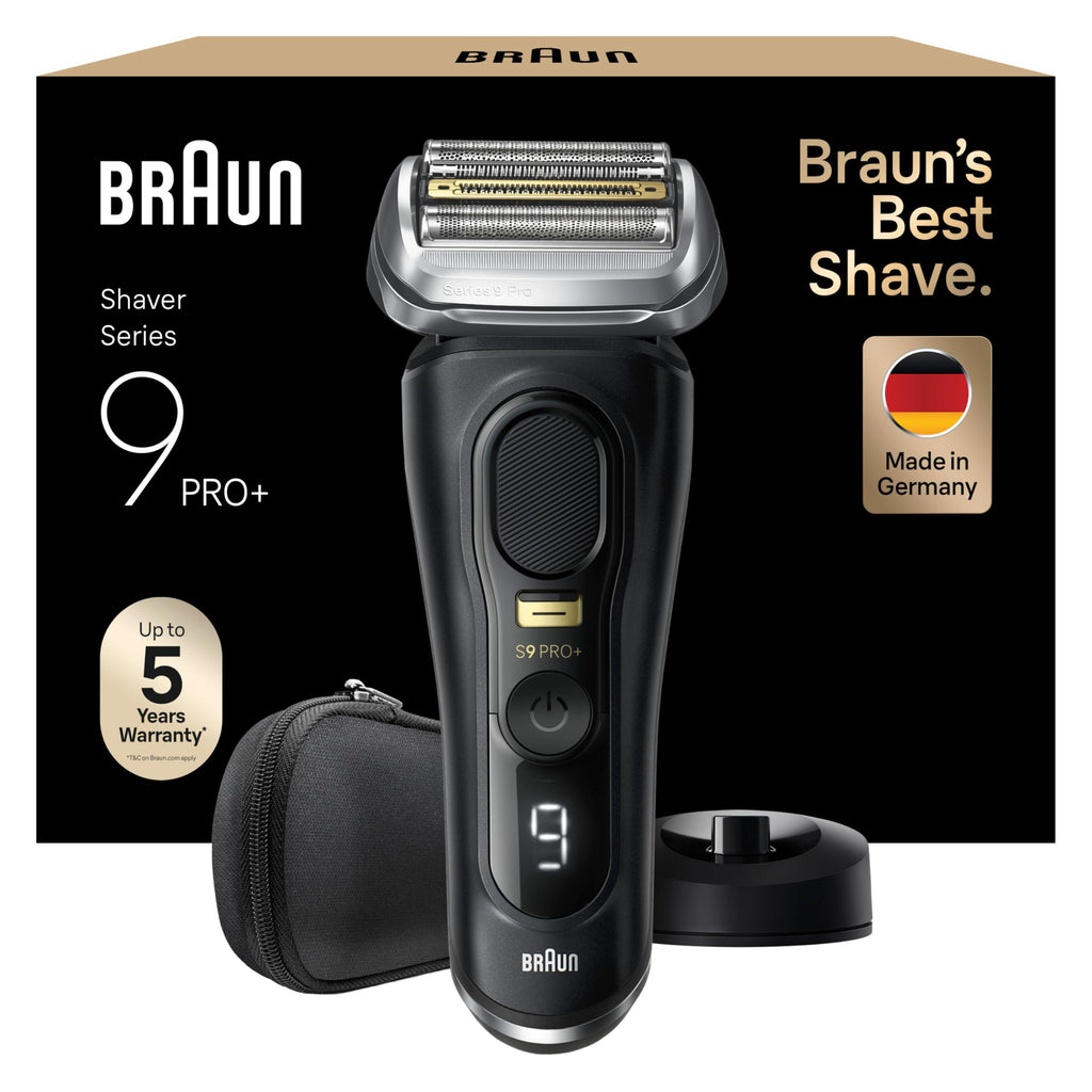 Series 9 Pro+ Rasierer Herren Elektrisch, Elektrorasierer mit 5 Rasierelementen, 9510s, Schwarz