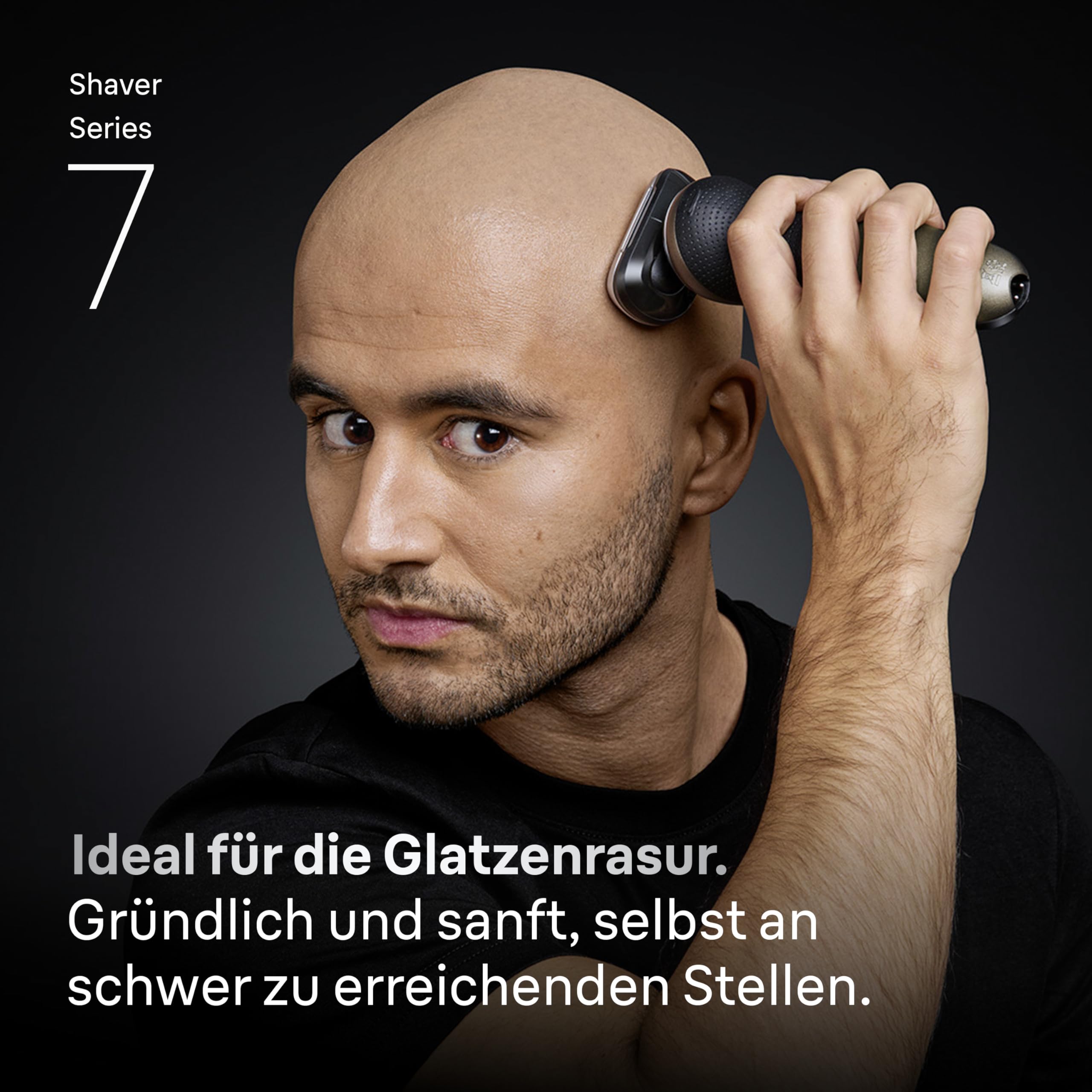 Series 7 Glatzen Rasierer Herren, Elektrorasierer für Nass Trockenrasur und Glatzenrasierer, Gold