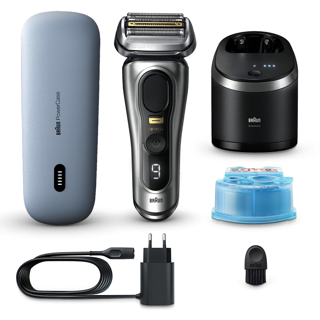 Series 9 Pro+ Rasierer Herren, Elektrorasierer mit 5 Pro Rasierelementen, 9577cc, Silber