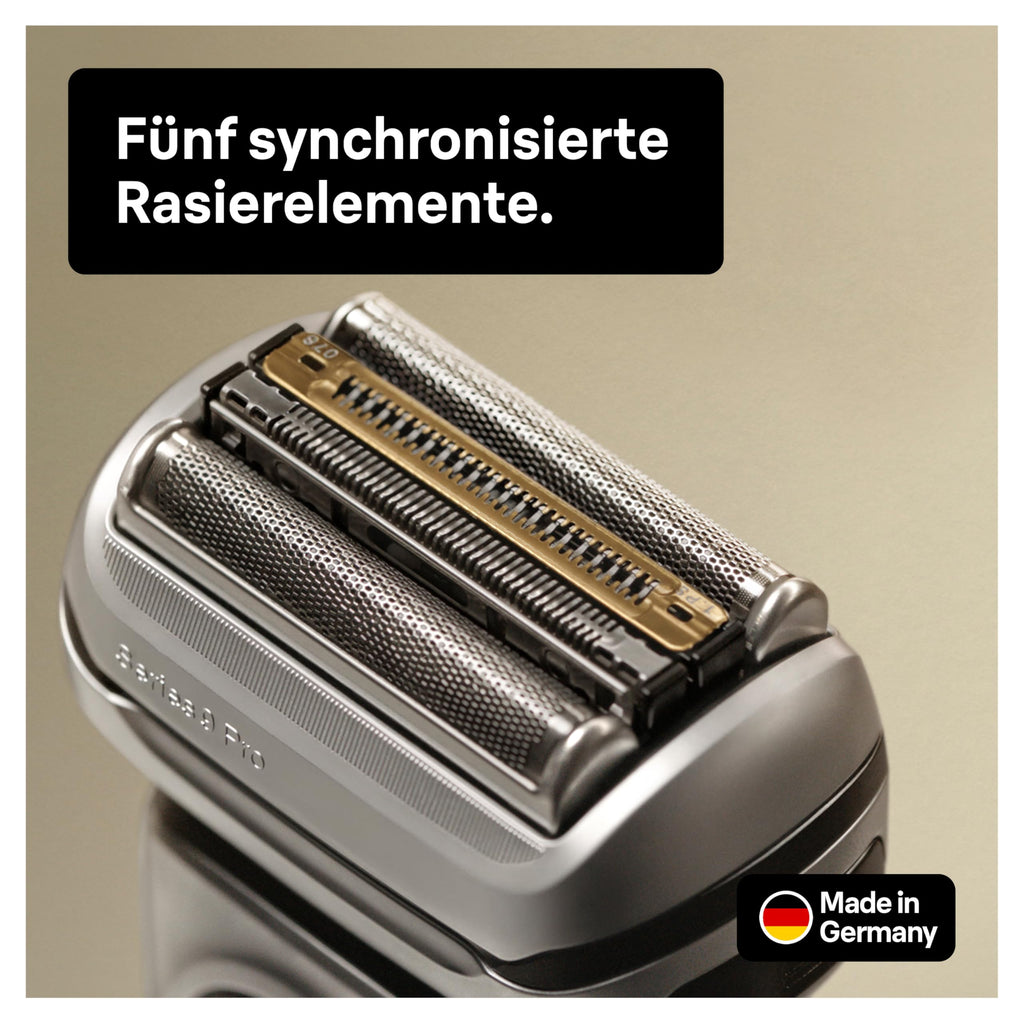 Series 9 Pro Premium Rasierer Herren, Scherkopf, Elektrorasierer Trimmer, 9417s, silber