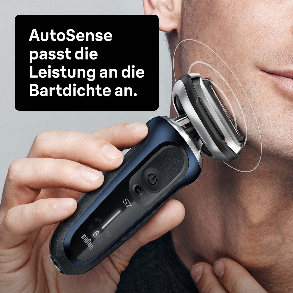 Series 7 Rasierer Herren mit 360° Anpassung, Elektrorasierer & Barttrimmer, 70-B7850cc, blau