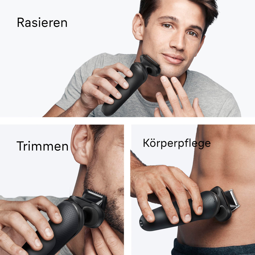 Series 5 Elektrorasierer Herren, Rasierapparat mit 50 Min. Akku, 52-N7650cc, Schwarz