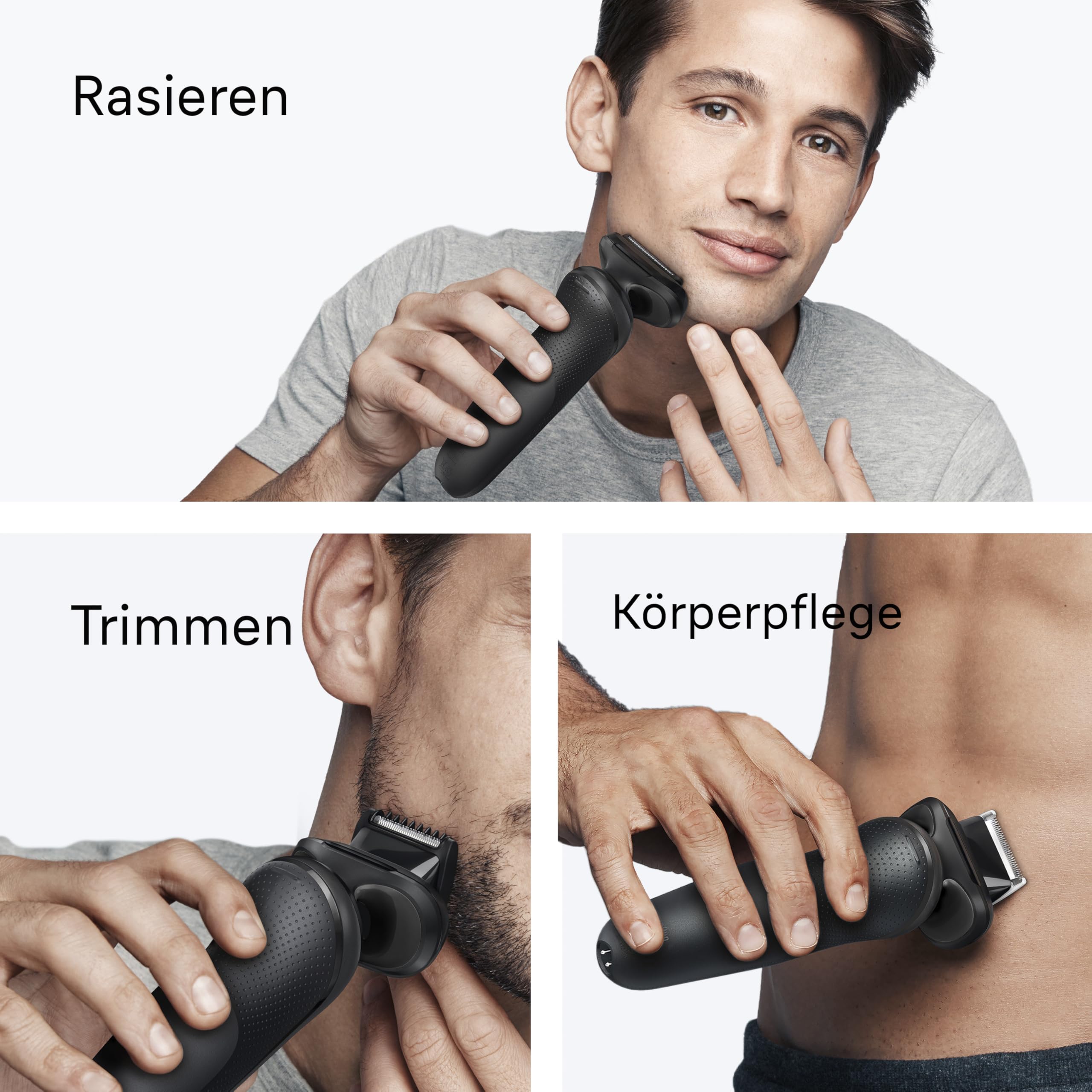 Series 5 Elektrorasierer Herren, Rasierapparat mit 50 Min. Akku, 52-N7650cc, Schwarz