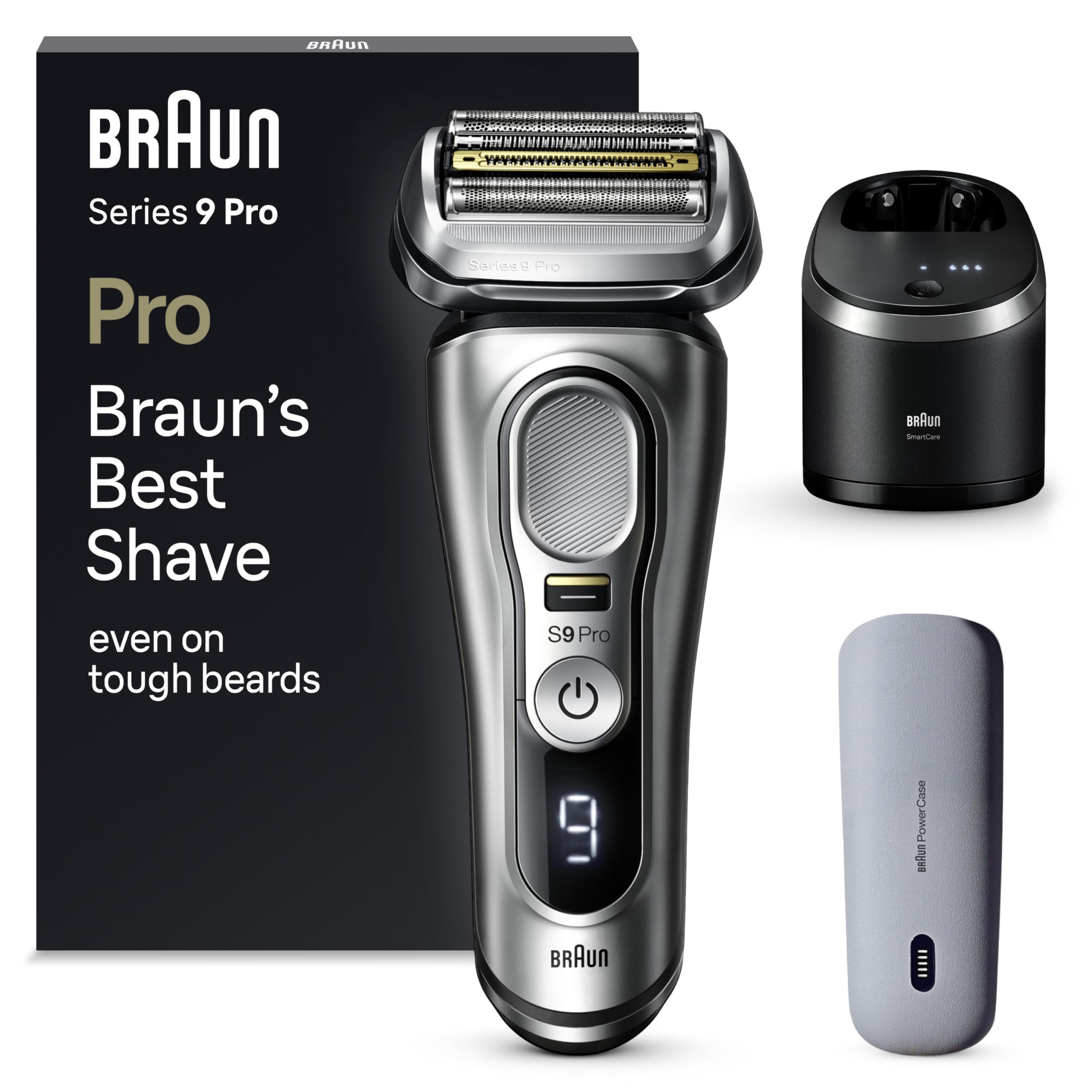 Series 9 Pro Premium Elektrorasierer mit 4+1 Scherkopf, Rasierer Herren Elektrisch, 9497cc, silber