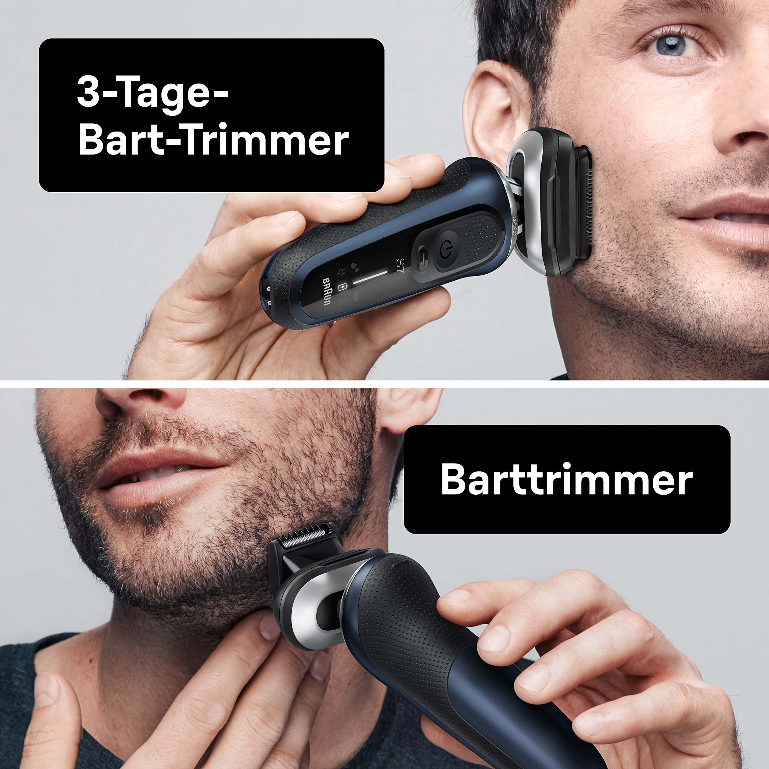 Series 7 Rasierer Herren mit 360° Anpassung, Elektrorasierer & Barttrimmer, 70-B7850cc, blau