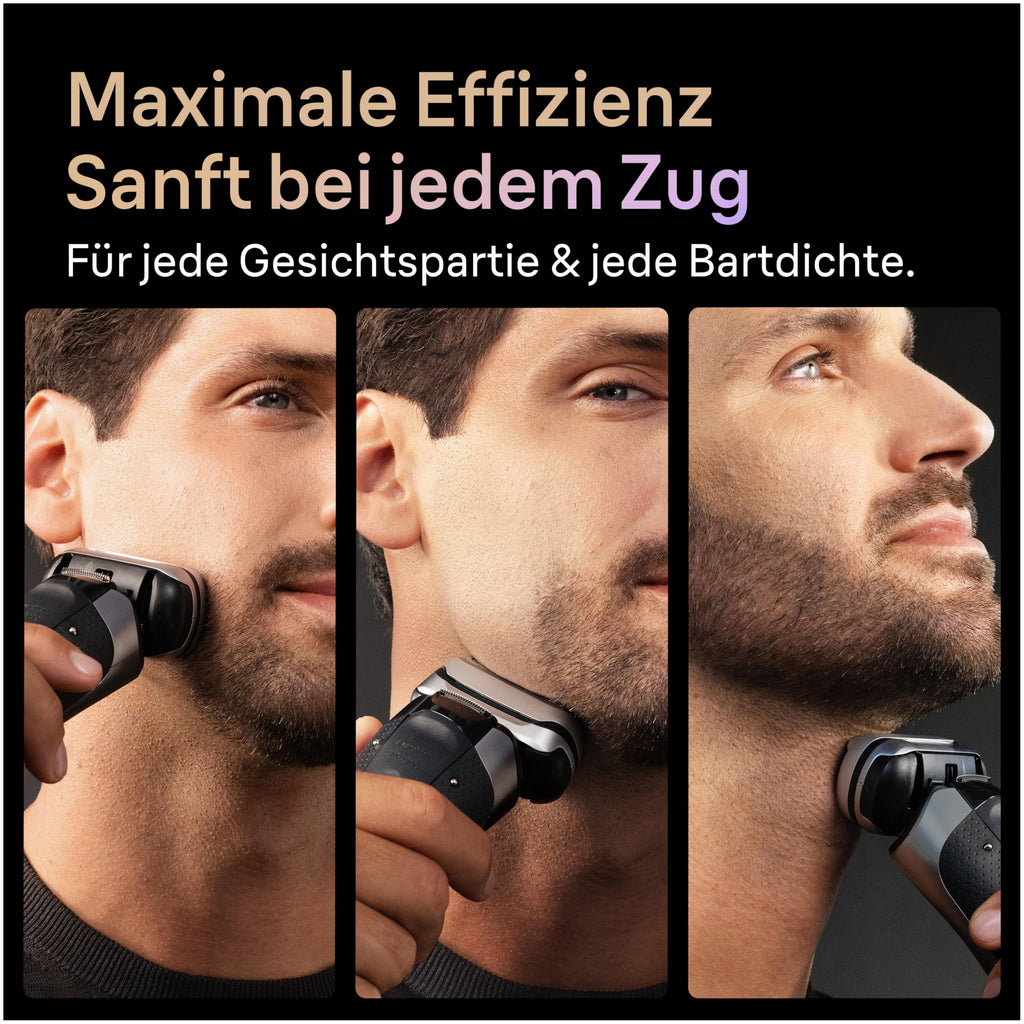 Series 9 PRO+ Elektrorasierer Herren, 5+1 Ultradünne Präzisionsklingen, Pro-SensoAdapt, 9660cc, Schwarz